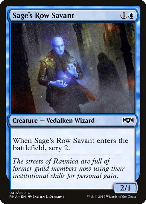 Sage's Row Savant — Front