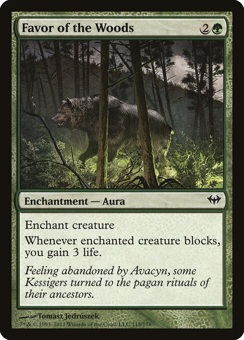 Favor of the Woods — Front
