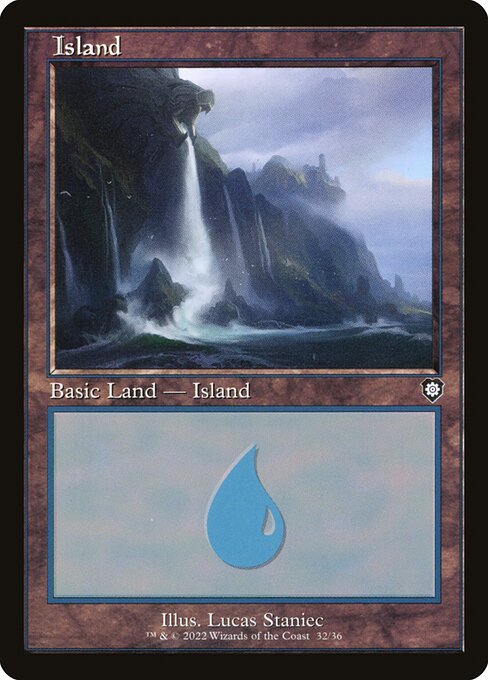 Island (32) (Retro Frame) — Front