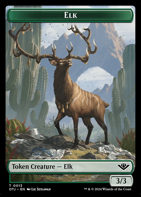 Elk // Plot Double-Sided Token — Front — Elk