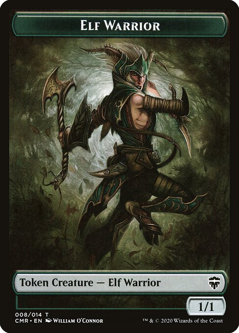 Elf Warrior Token — Front