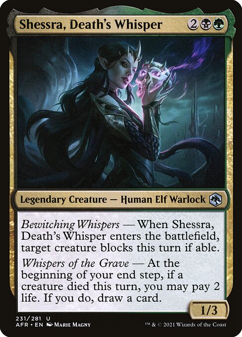 Shessra, Death's Whisper — Front