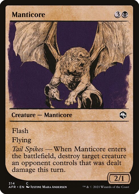 Manticore (Showcase) — Front