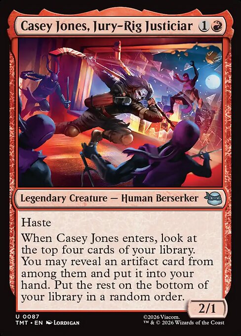 Casey Jones, Jury-Rig Justiciar — Front