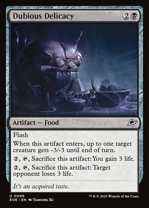 Dubious Delicacy — Front