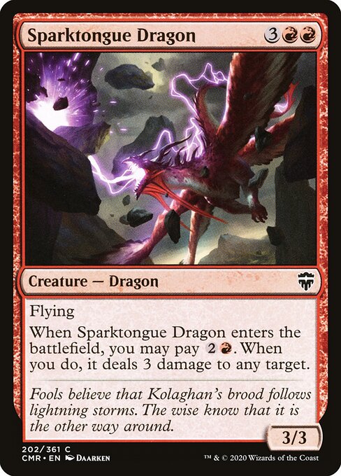 Sparktongue Dragon — Front