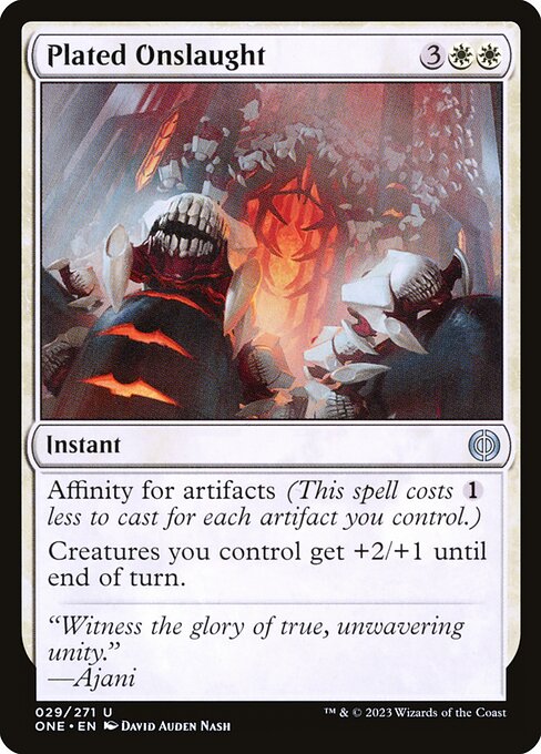 Plated Onslaught — Front