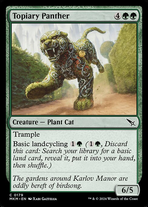 Topiary Panther — Front