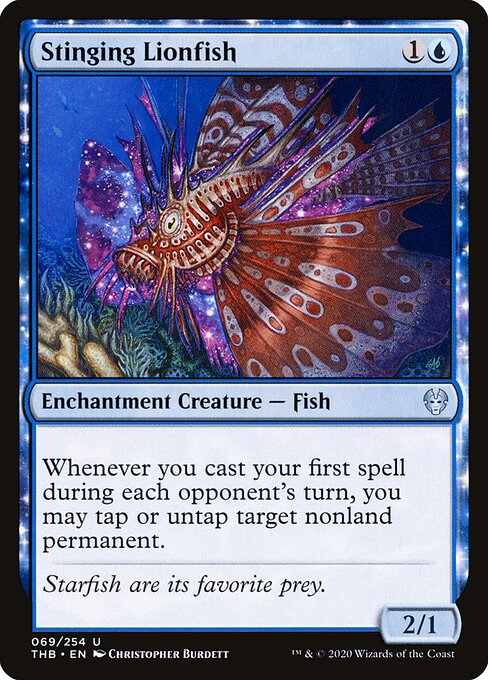 Stinging Lionfish — Front