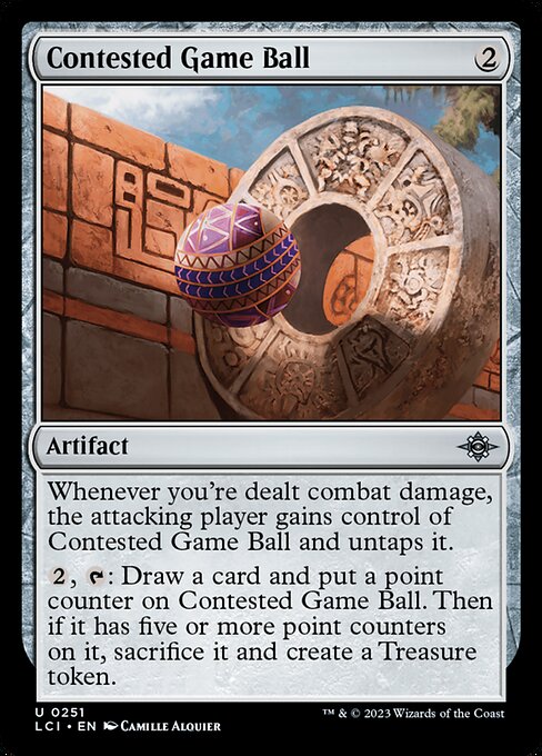 Contested Game Ball — Front