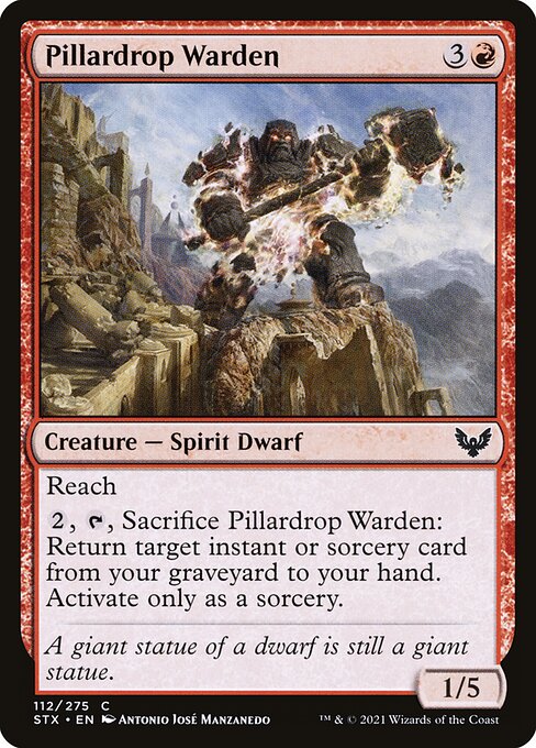 Pillardrop Warden — Front