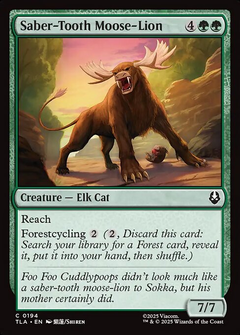 Saber-Tooth Moose-Lion — Front