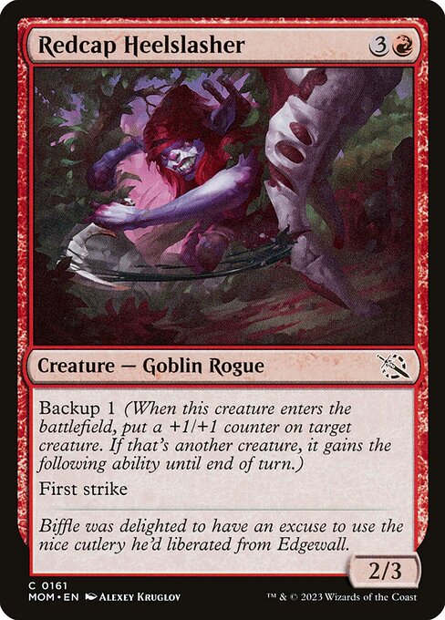 Redcap Heelslasher — Front