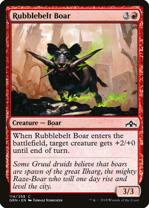 Rubblebelt Boar — Front