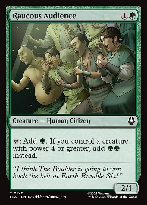 Raucous Audience — Front