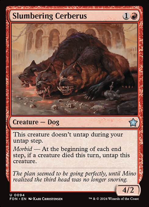 Slumbering Cerberus — Front