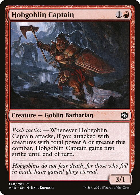 Hobgoblin Captain — Front