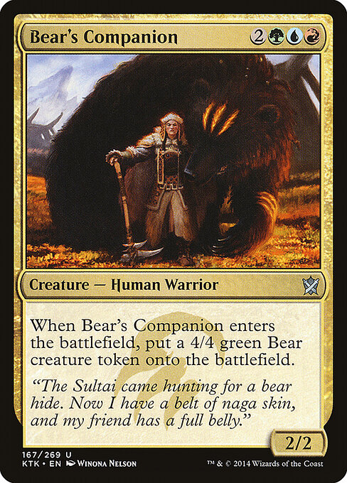 Bear's Companion — Front