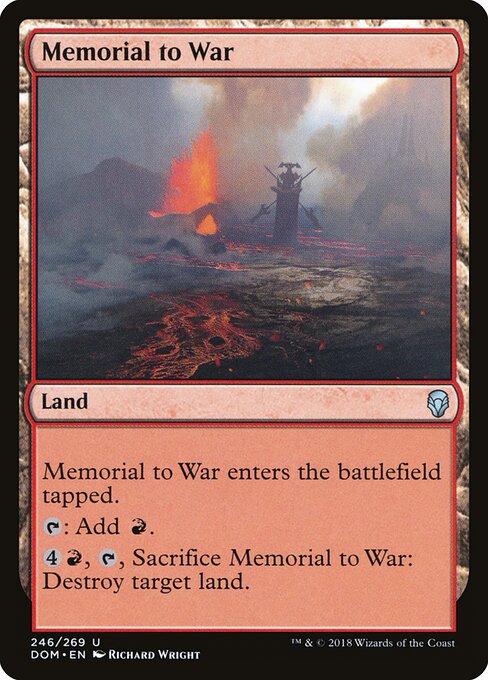 Memorial to War — Front
