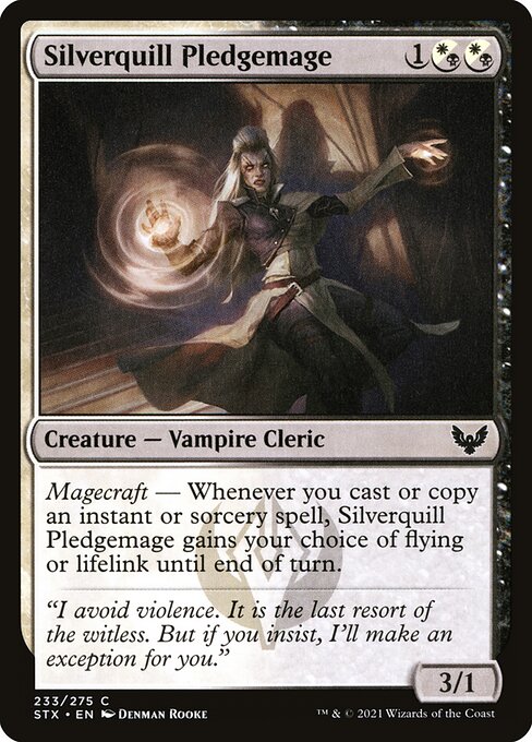 Silverquill Pledgemage — Front
