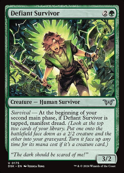 Defiant Survivor — Front