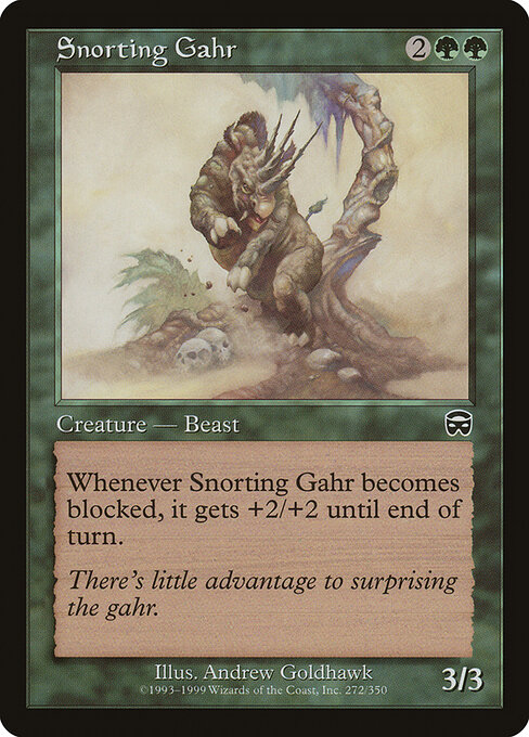 Snorting Gahr — Front