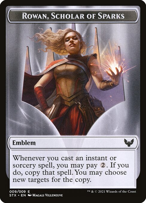 Emblem - Rowan, Scholar of Sparks — Front