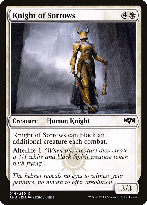 Knight of Sorrows — Front