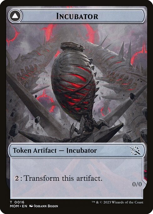 Incubator (0016) // Phyrexian (0016) Double-Sided Token — Front