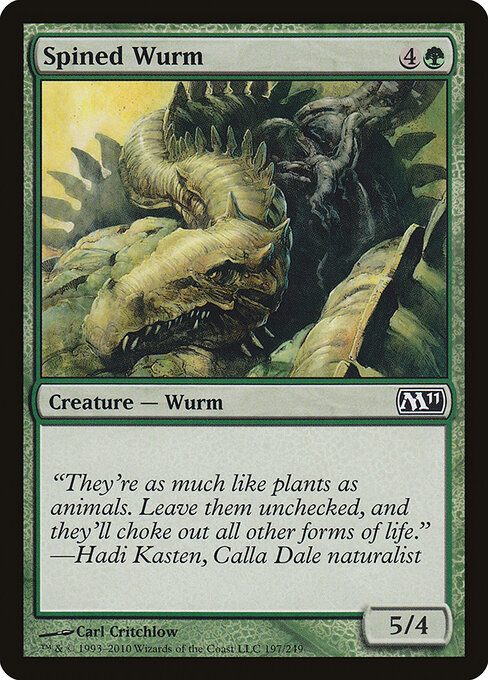 Spined Wurm — Front