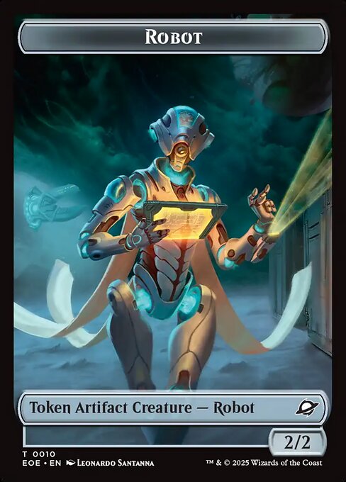 Robot // Lander (0007) Double-Sided Token — Front — Robot