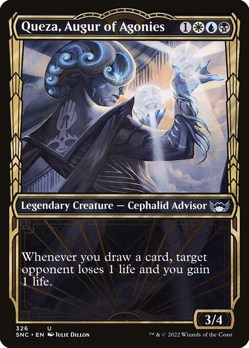Queza, Augur of Agonies (Showcase) — Front