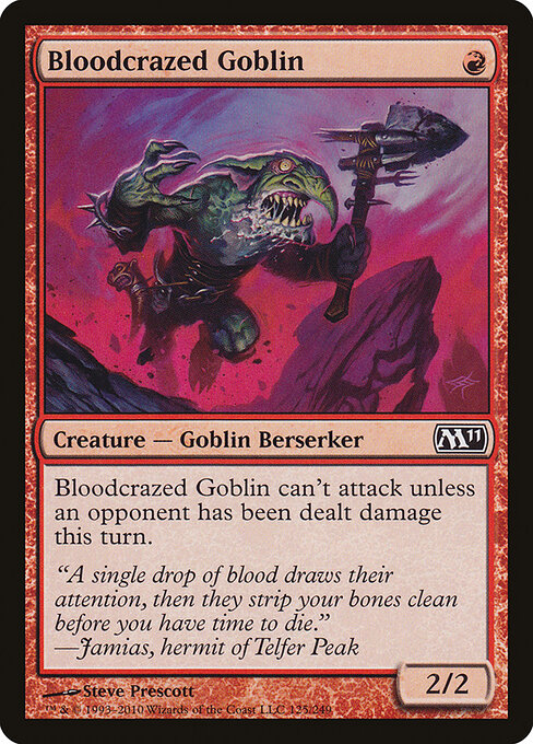 Bloodcrazed Goblin — Front