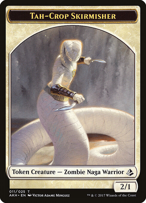 Tah-Crop Skirmisher // Cat Double-Sided Token — Front — Tah-Crop Skirmisher