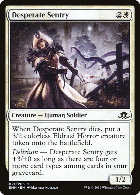 Desperate Sentry — Front
