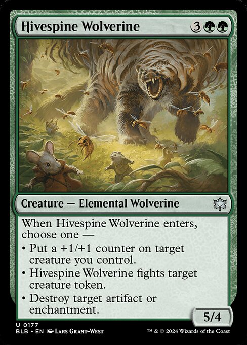 Hivespine Wolverine — Front