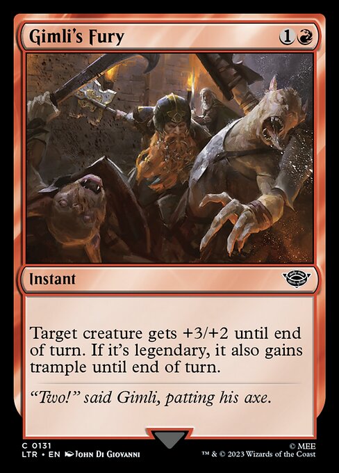 Gimli's Fury — Front