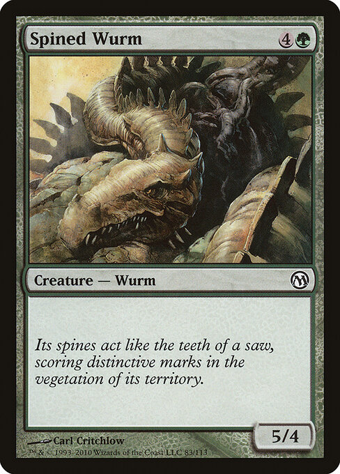 Spined Wurm — Front