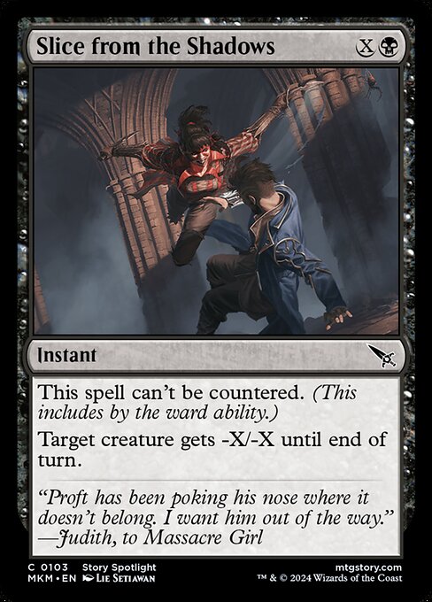Slice from the Shadows — Front