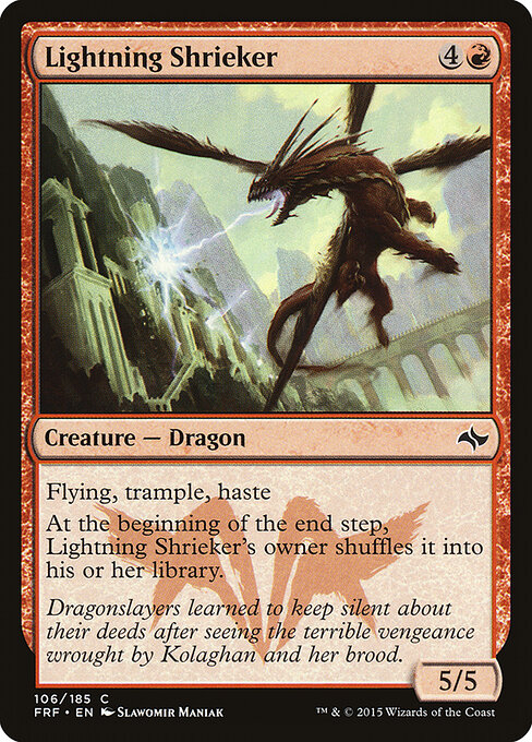 Lightning Shrieker — Front
