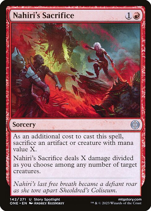Nahiri's Sacrifice — Front
