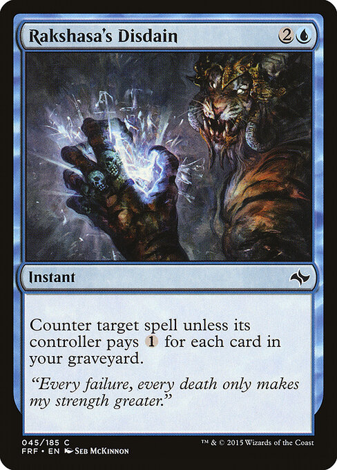 Rakshasa's Disdain — Front