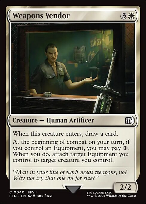 Weapons Vendor — Front