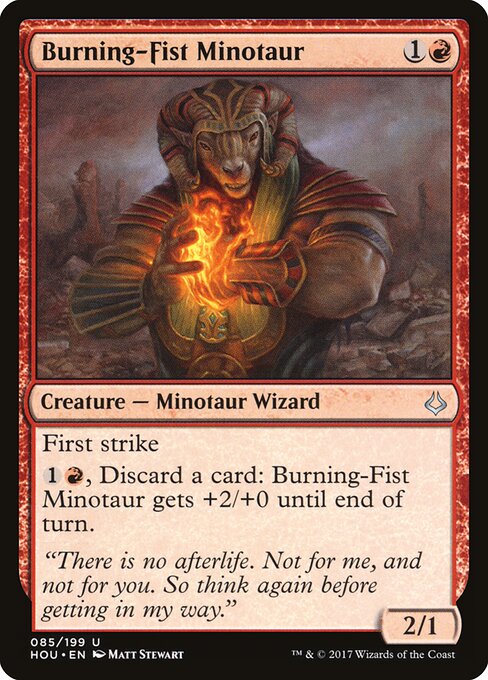Burning-Fist Minotaur — Front