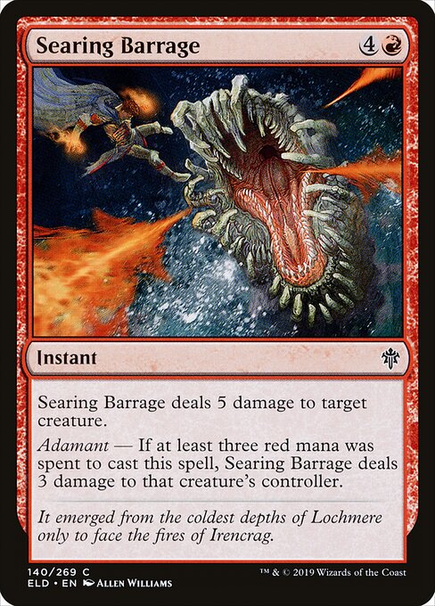 Searing Barrage — Front