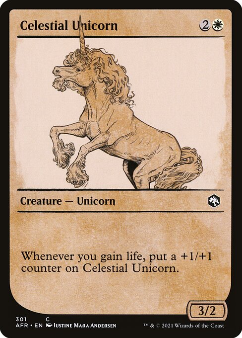 Celestial Unicorn (Showcase) — Front
