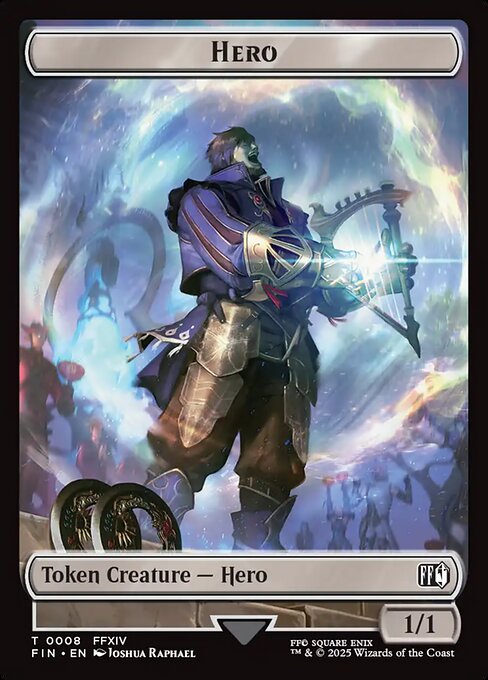 Hero (0008) // Frog Double-Sided Token — Front — Hero