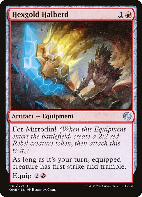 Hexgold Halberd — Front