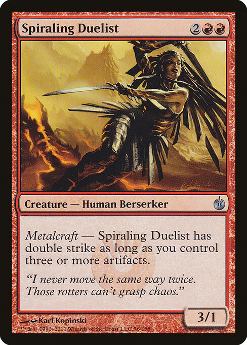 Spiraling Duelist — Front