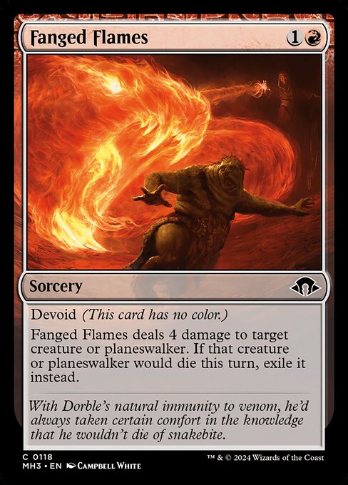 Fanged Flames — Front